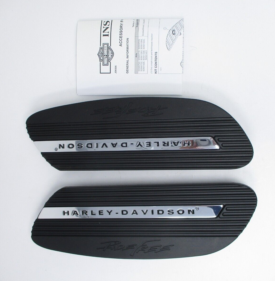 Harley-Davidson Ride Free Rider Footboard Inserts (PAIR)  50501401