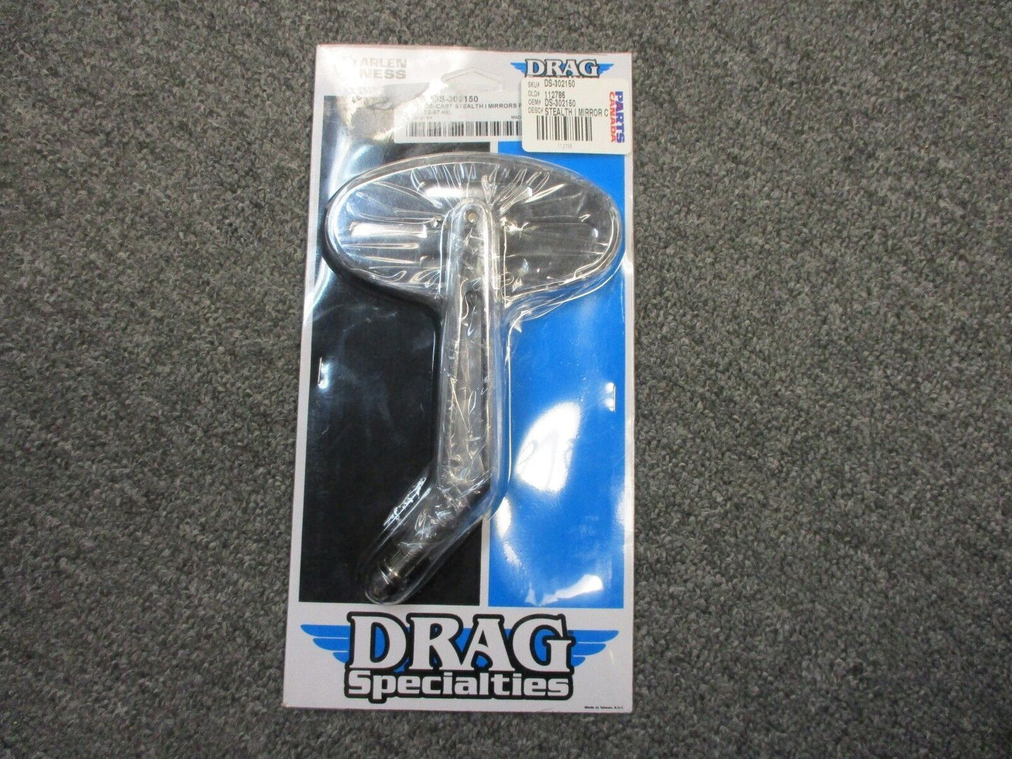 Arlen Ness Design Stealth Right Mirror by Drag Specialties fits Harley Davidson