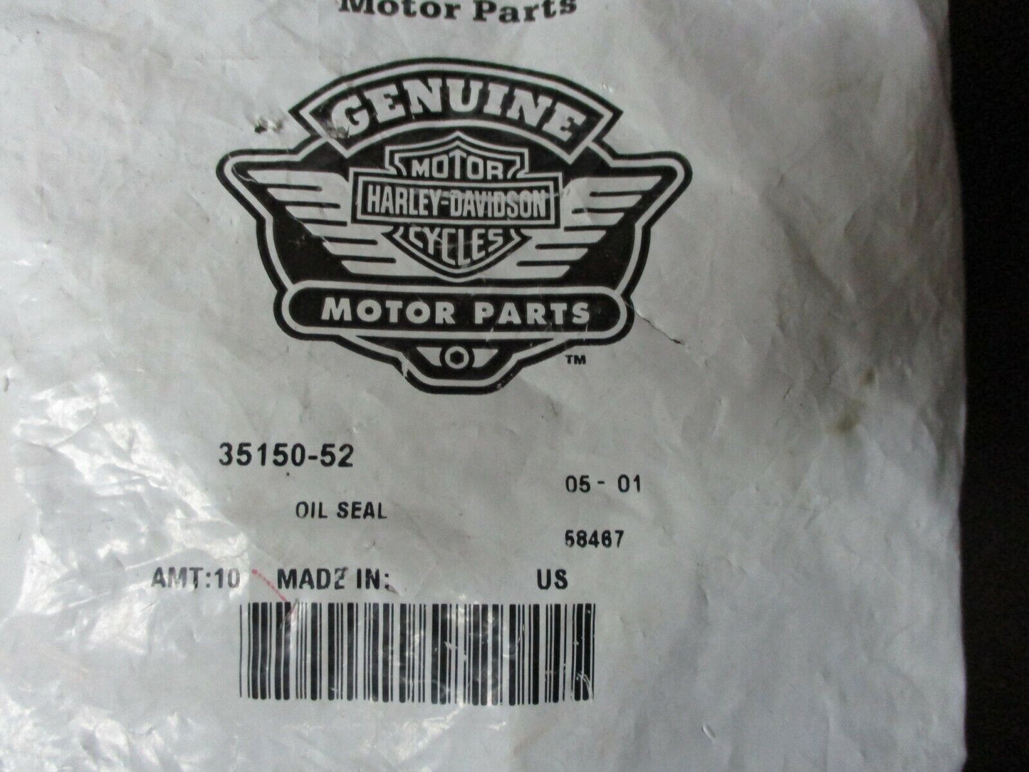 Harley Davidson OEM XL Main Shaft Oil Seal & Retainer 35150-52 79-85