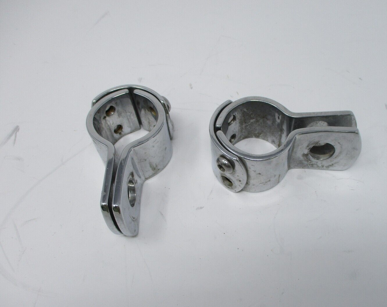 Harley-Davidson Foot Peg Three-Piece Chrome Clamp 1.25"