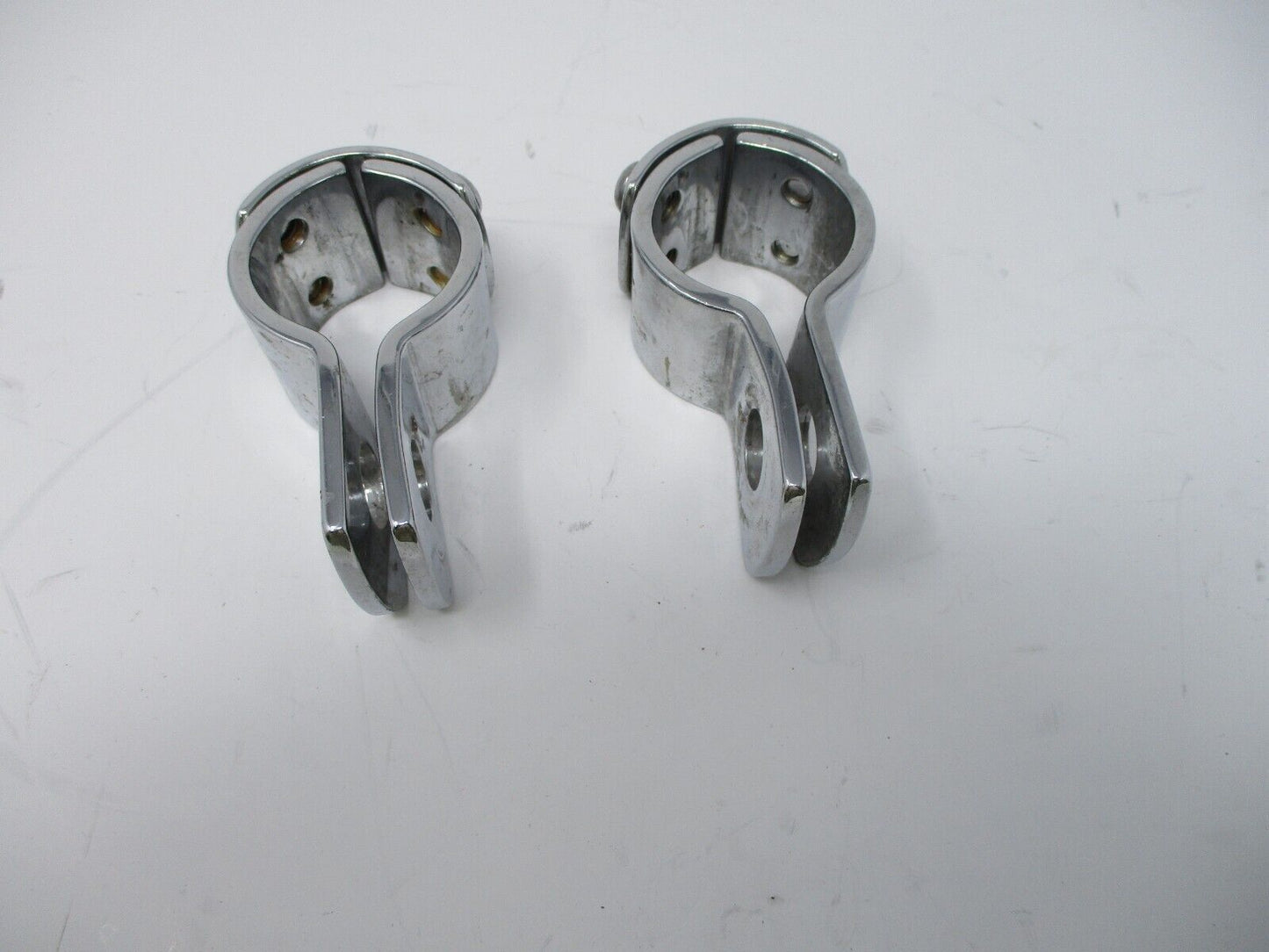 Harley-Davidson Foot Peg Three-Piece Chrome Clamp 1.25"