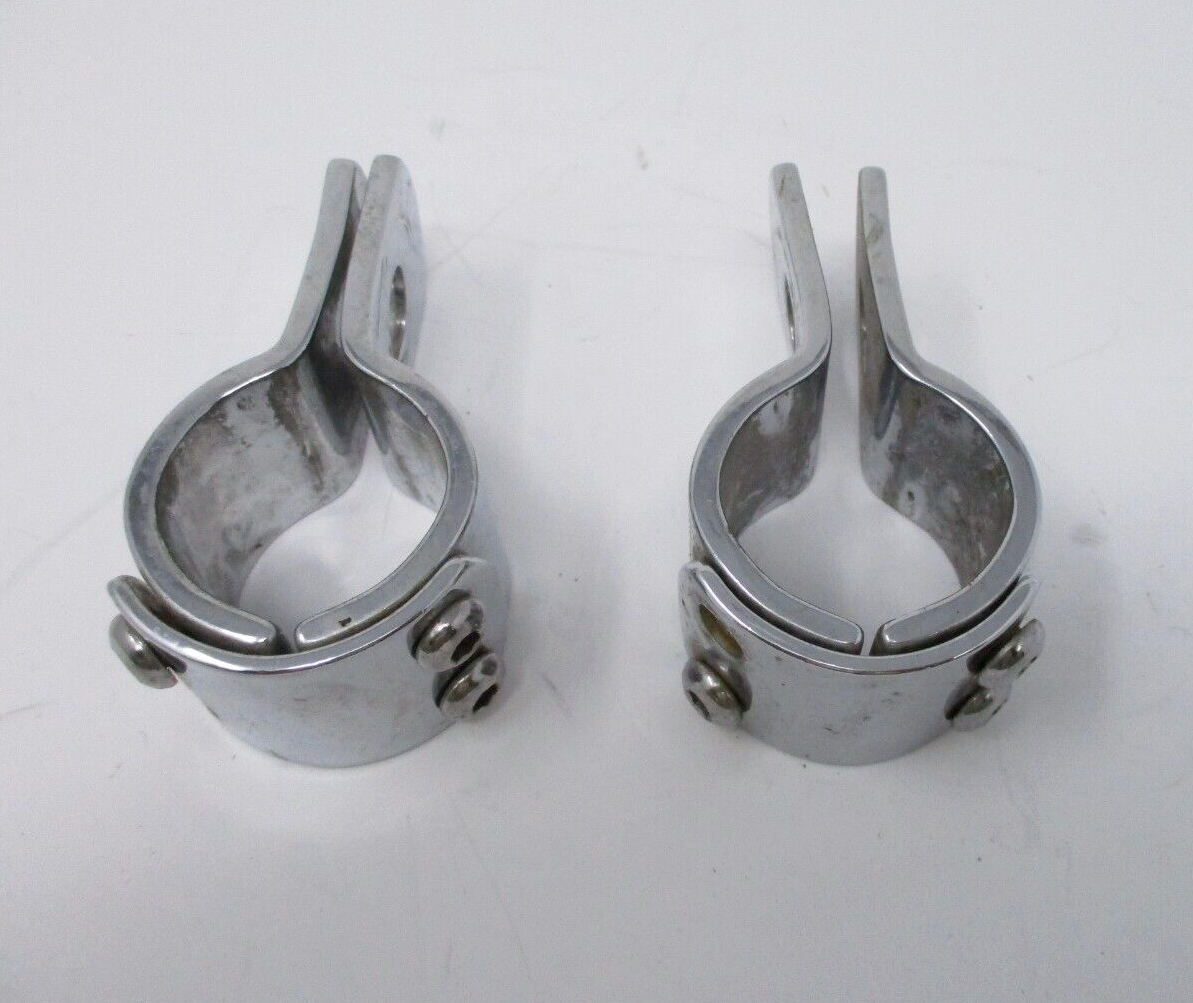 Harley-Davidson Foot Peg Three-Piece Chrome Clamp 1.25"