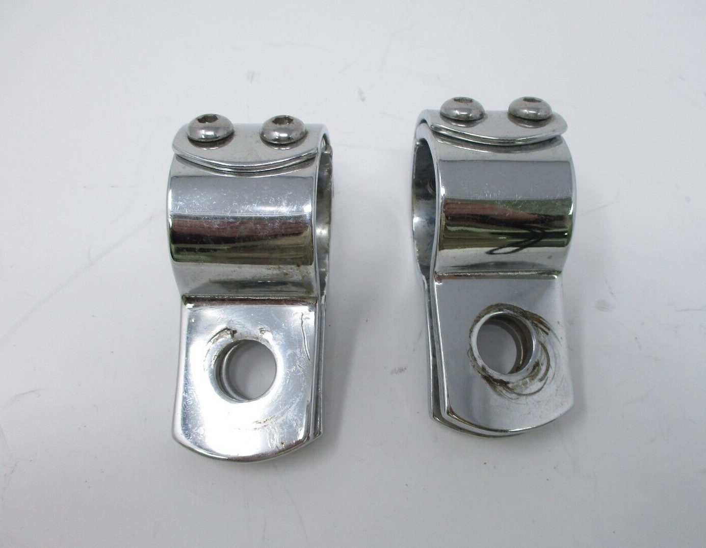 Harley-Davidson Foot Peg Three-Piece Chrome Clamp 1.25"