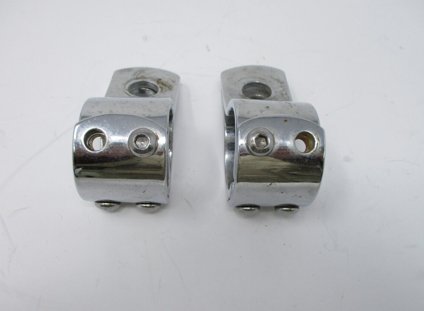 Harley-Davidson Foot Peg Three-Piece Chrome Clamp 1.25"