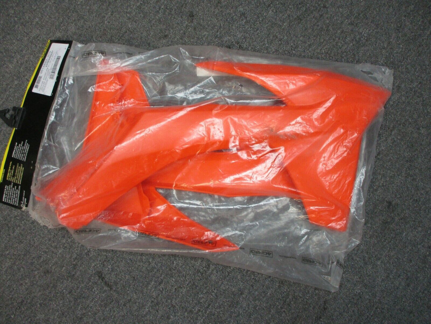 KTM Orange Powerflow Intake Radiator Shrouds By Acerbis 2205440237