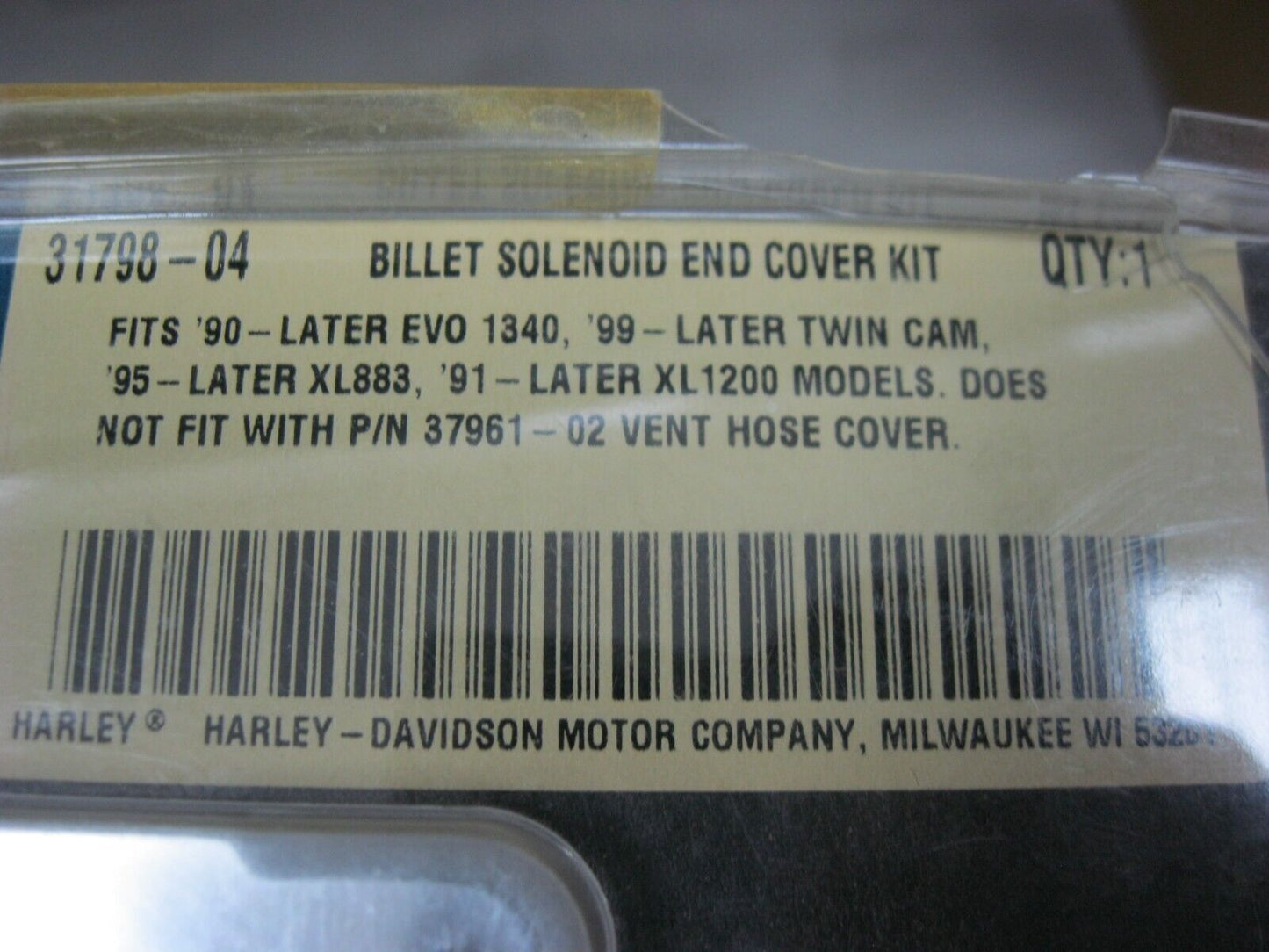 Harley-Davidson OEM Billet Solenoid End Cover 31798-04