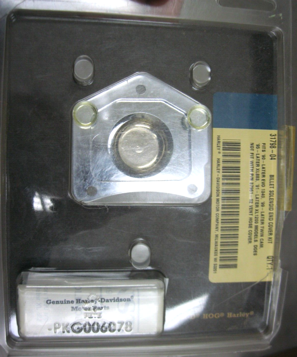 Harley-Davidson OEM Billet Solenoid End Cover 31798-04