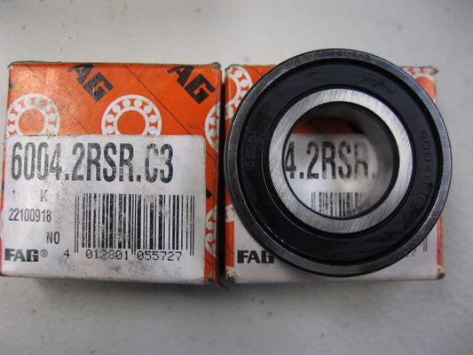 2 SEALED BEARINGS 3/4" INSIDE 6004.2RSR.C3