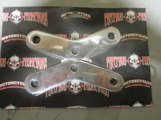 Custom Chrome Foot Peg Relocation Mounts CC part # 13-007 Fits softails 84-99