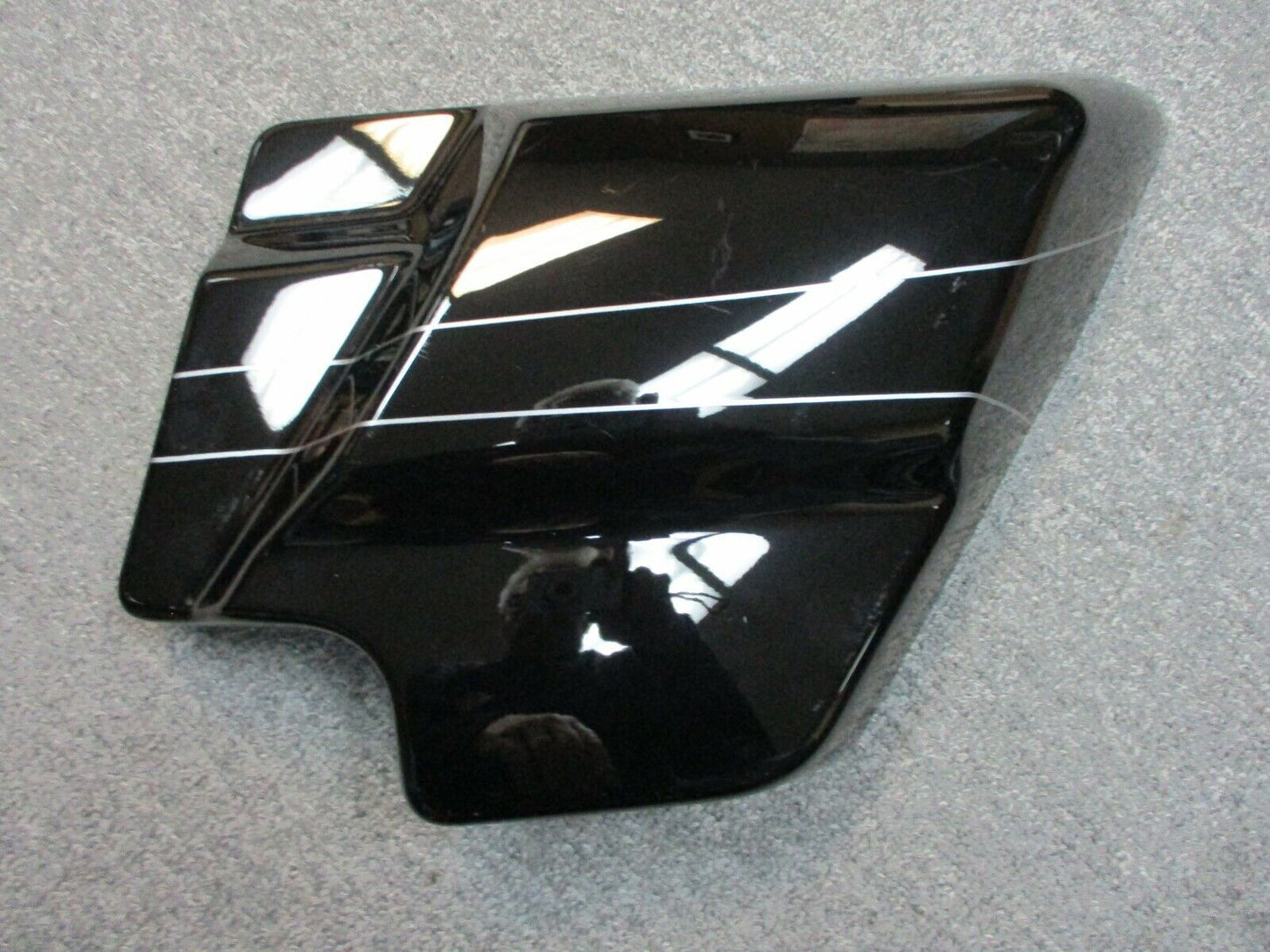 Harley Davidson OEM  Vivid Black with Silver Stripes Right Side Cover 66048-09 A