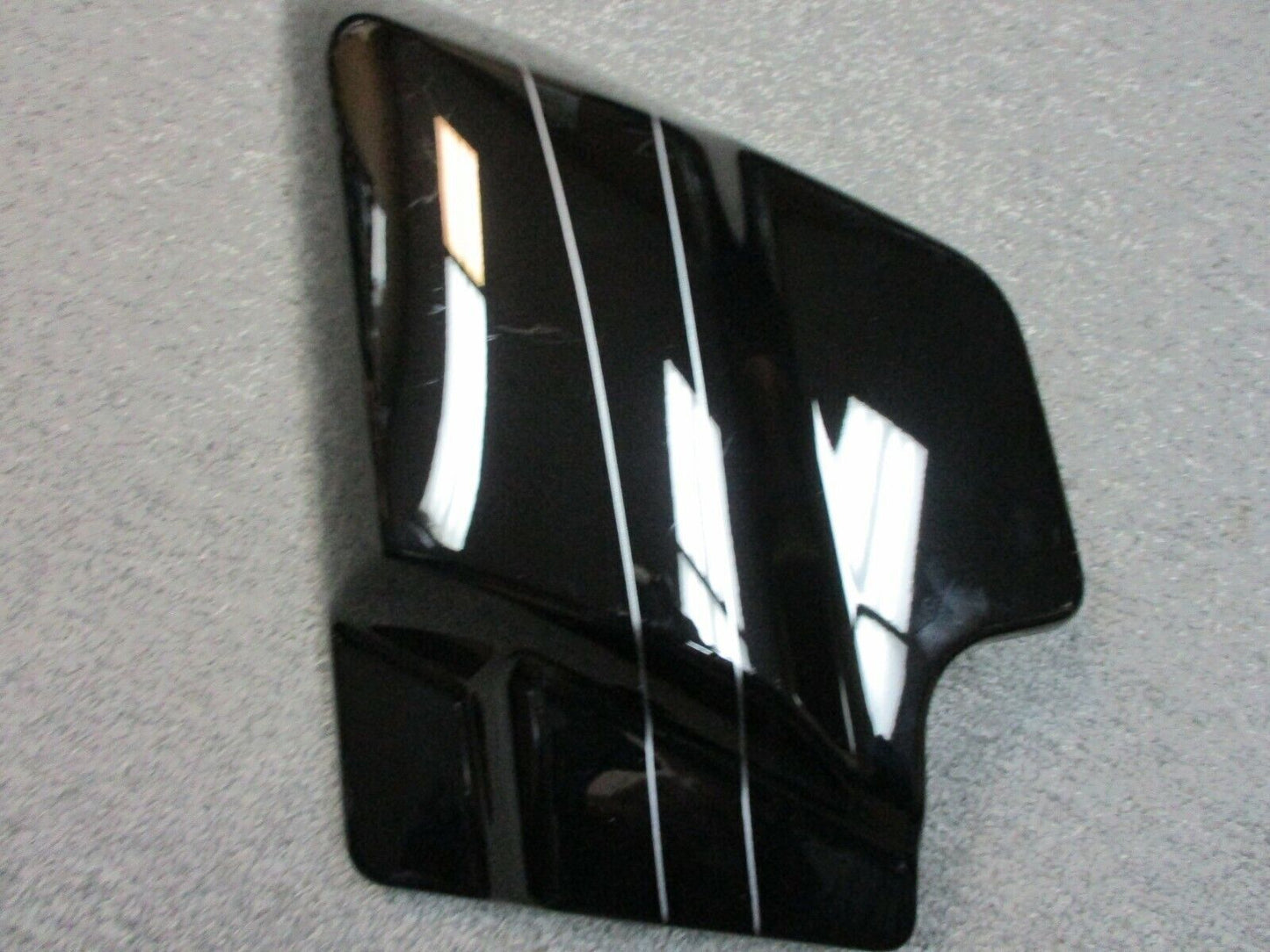 Harley Davidson OEM  Vivid Black with Silver Stripes Right Side Cover 66048-09 A