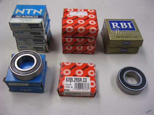 LOT OF VARIOUS SEALED BEARINGS 1" INSIDE DIAMETER 14 PIECES