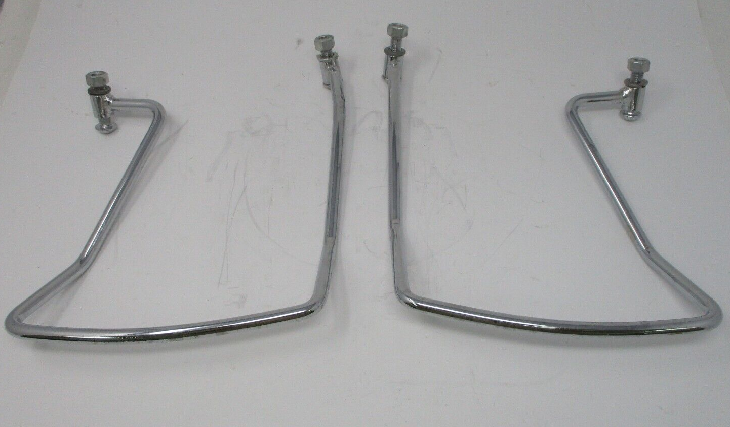 Chrome Saddlebag Support Brackets for Harley-Davidson Unknown Fitment