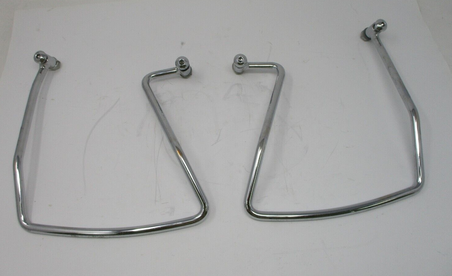 Chrome Saddlebag Support Brackets for Harley-Davidson Unknown Fitment