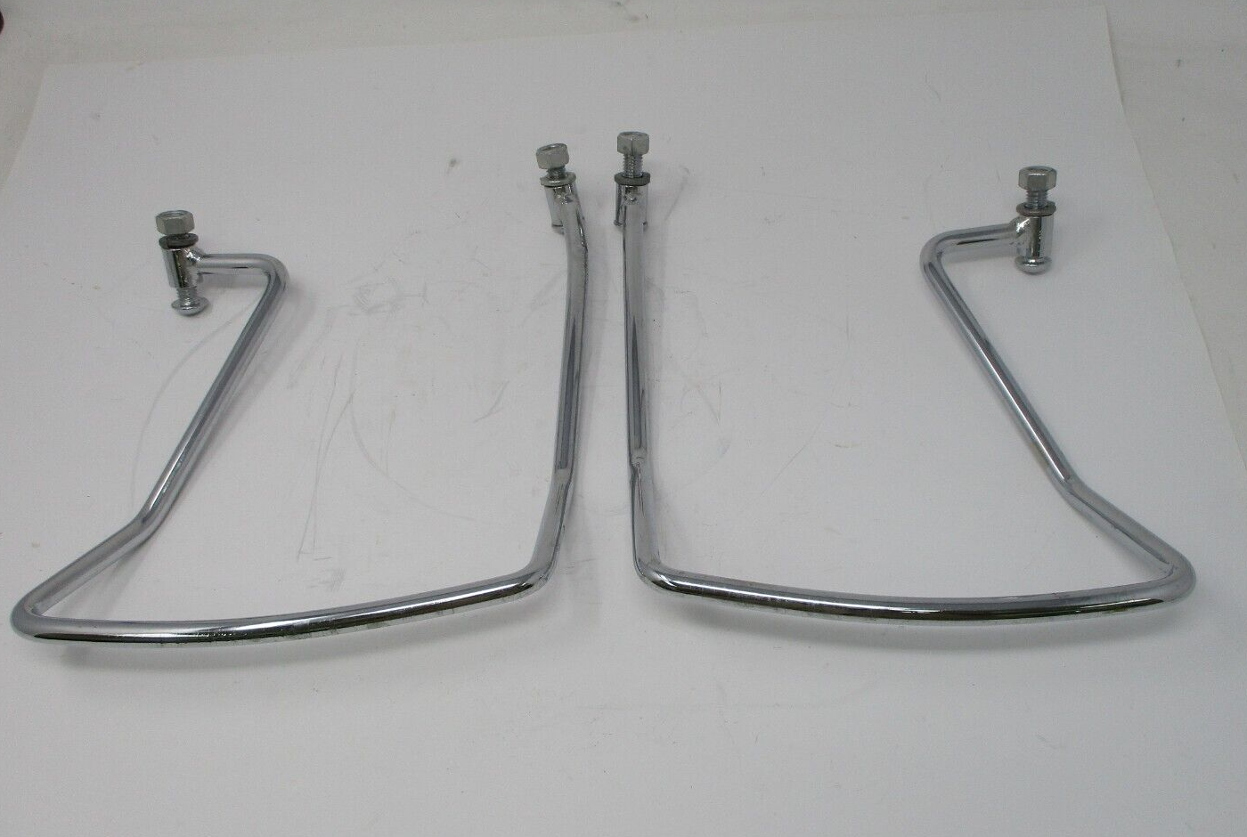 Chrome Saddlebag Support Brackets for Harley-Davidson Unknown Fitment