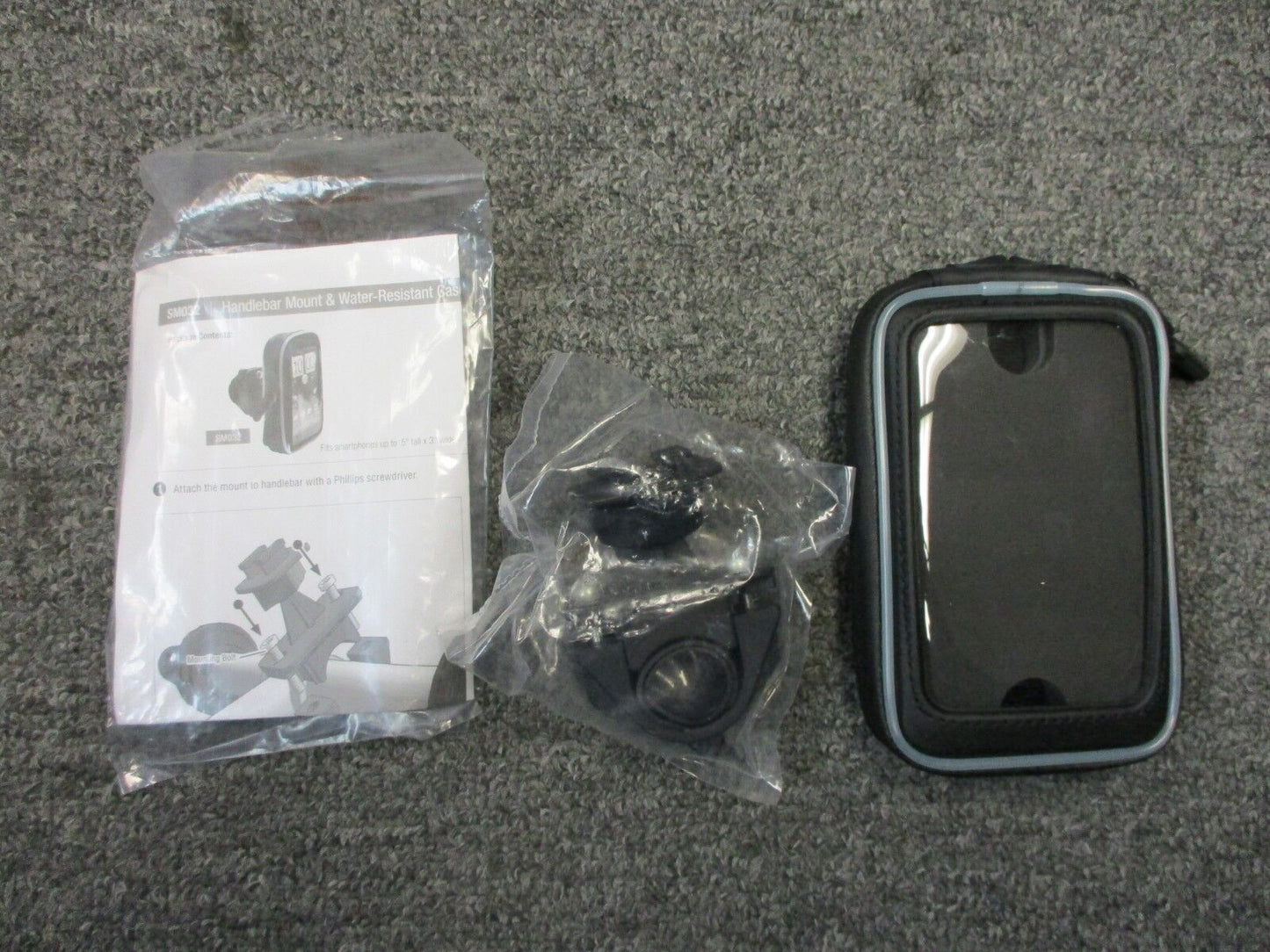 Arkon Motorcycle Cell Phone Case & Mount New fits 1" & 1 1/4" Bars  4092