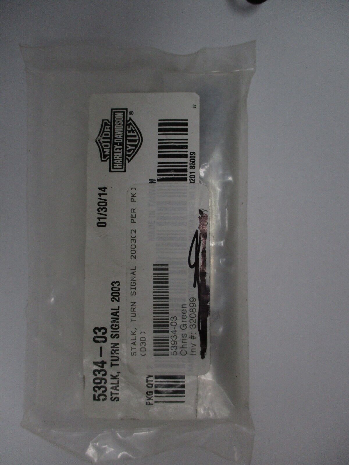 Harley Davidson  Turn Signal  Stalk (2 per pack)  2003  53934-03