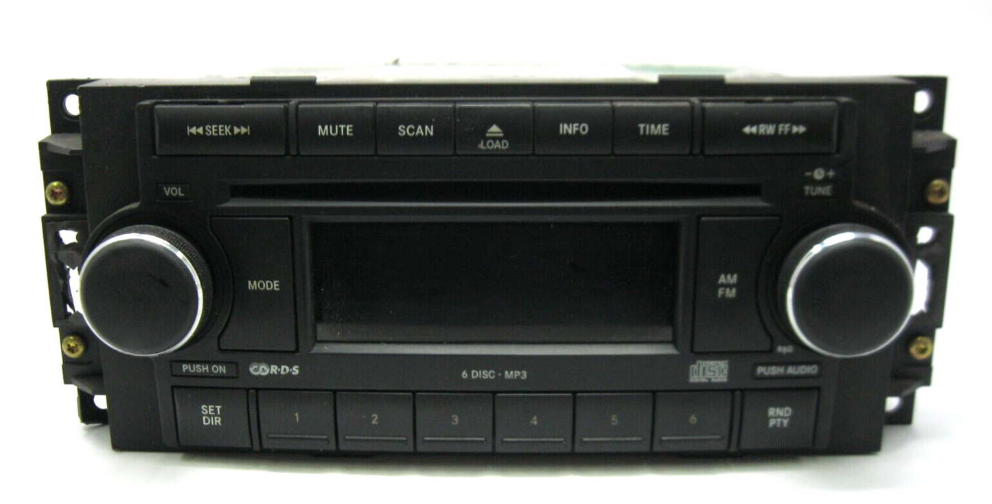 Daimler Chrysler OEM 6 Disc CD, MP3, AM, FM Stereo P05064172AE