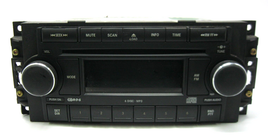 Daimler Chrysler OEM 6 Disc CD, MP3, AM, FM Stereo P05064172AE