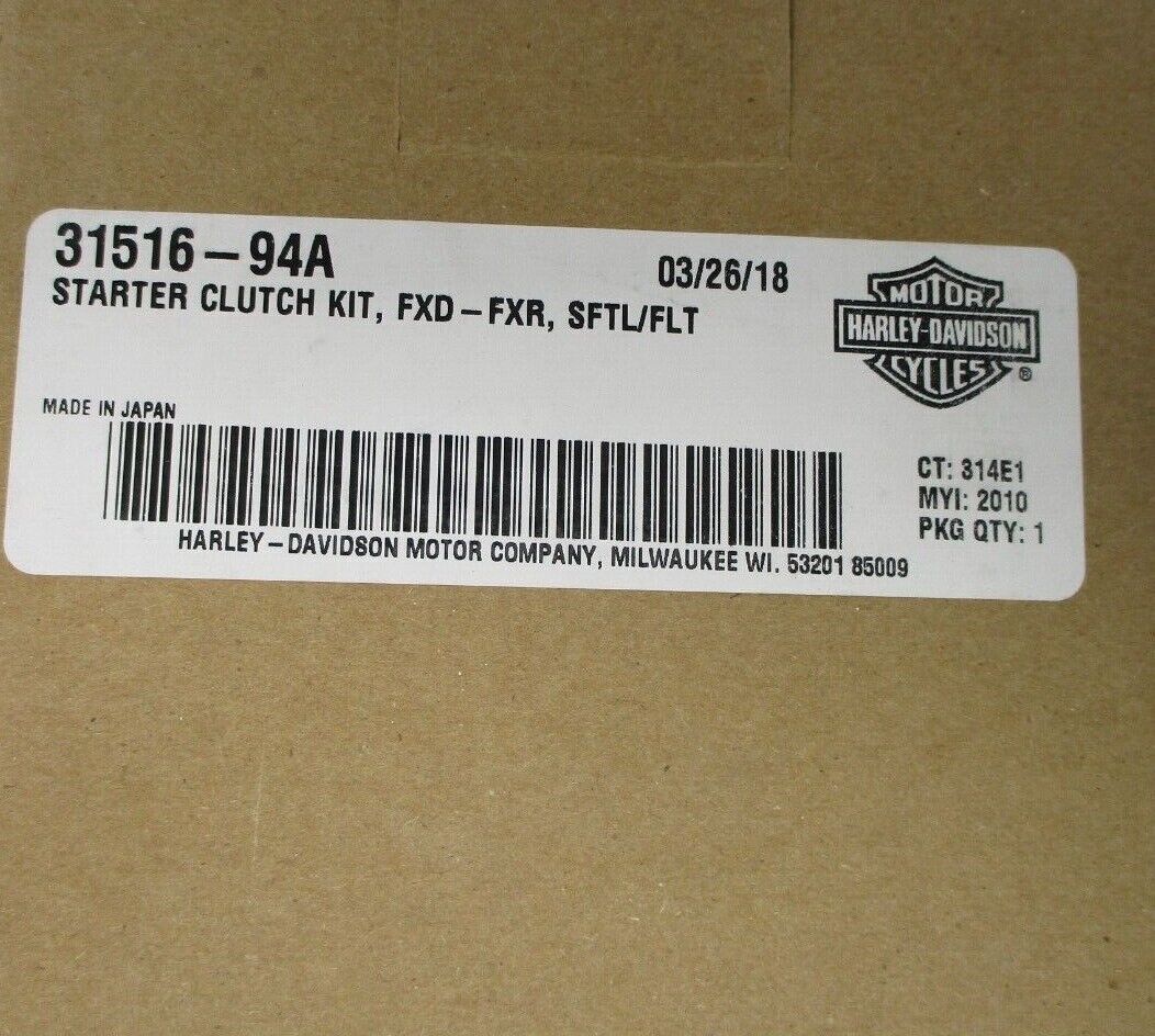 Harley Davidson OEM Starter Clutch Kit for FXD-FXR, SFTL/FLT 31516-94A