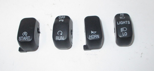 Black  Handlebar Switch Covers 4 pieces