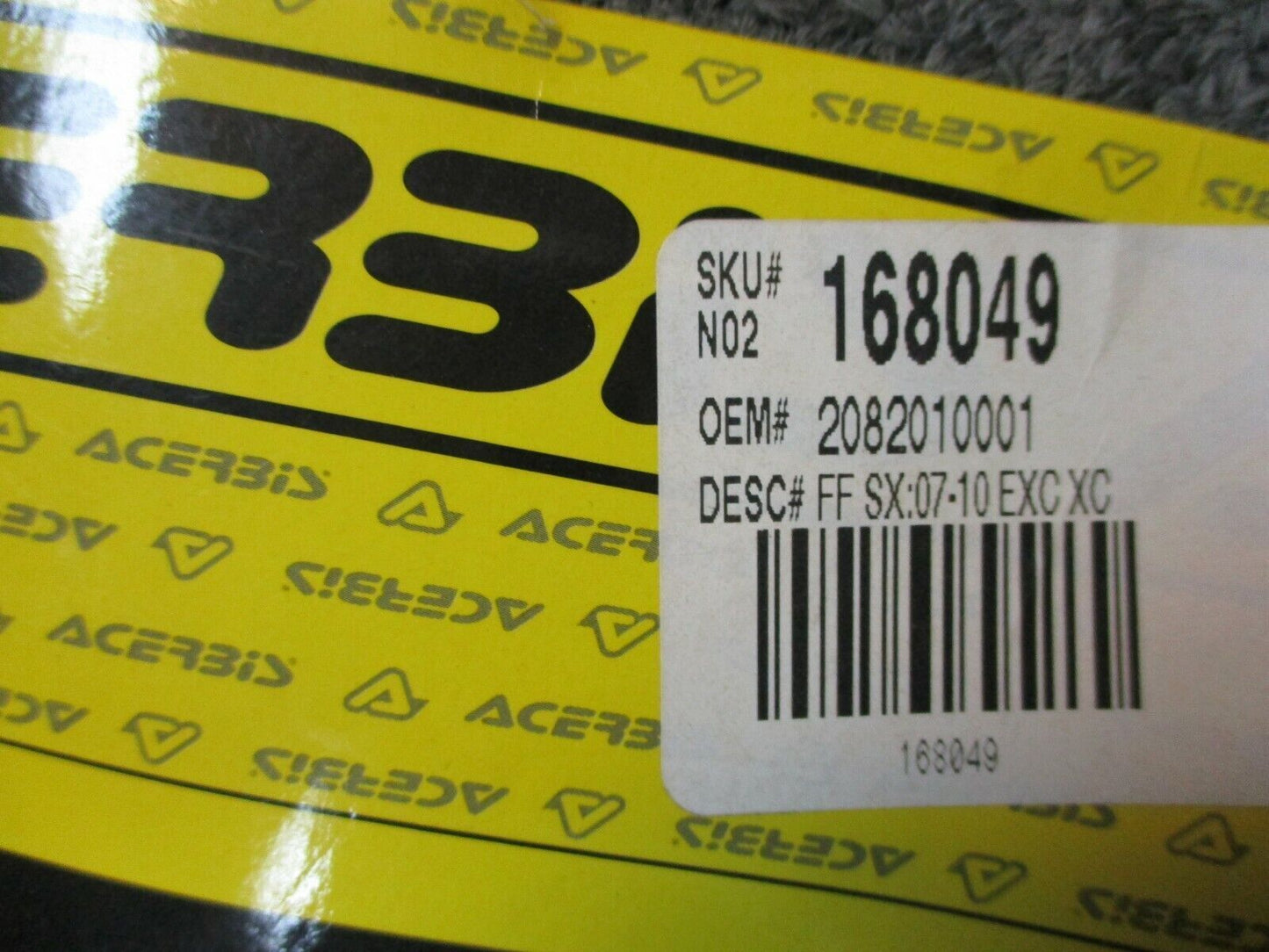 KTM SX:07-10 EXC XC XC-W:08-10 Black Front Fender By Acerbis 2082010001