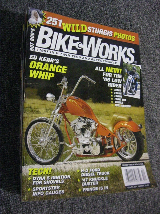 LOT OF VARIOUS 2005- 2007 BIKEWORKS MAGAZINES