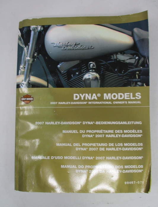 Dyna Models 2007 Harley-Davidson International Owner's Manual 99467-071