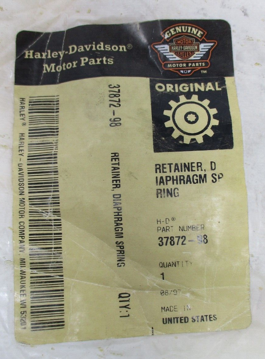 Harley-Davidson Clutch Diaphragm Spring Retainer  37872-98