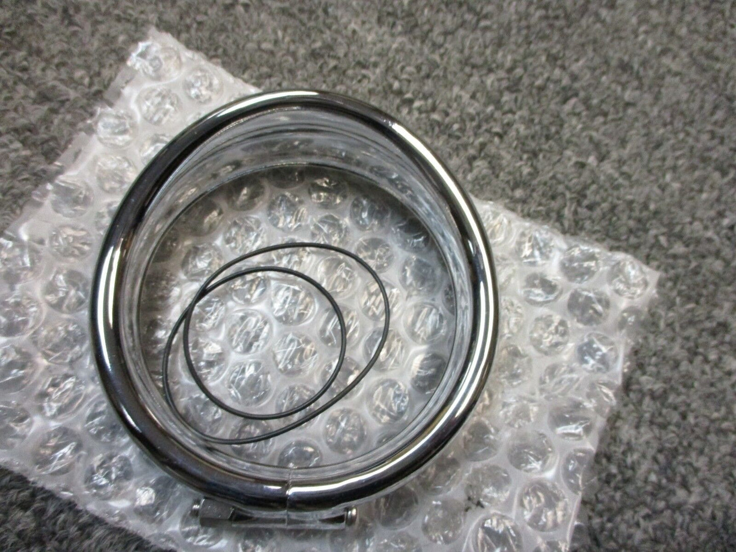 Chrome Auxiliary Trim Ring fits Harley Davidson 3 1/4 inch Signal / Fog Lamp