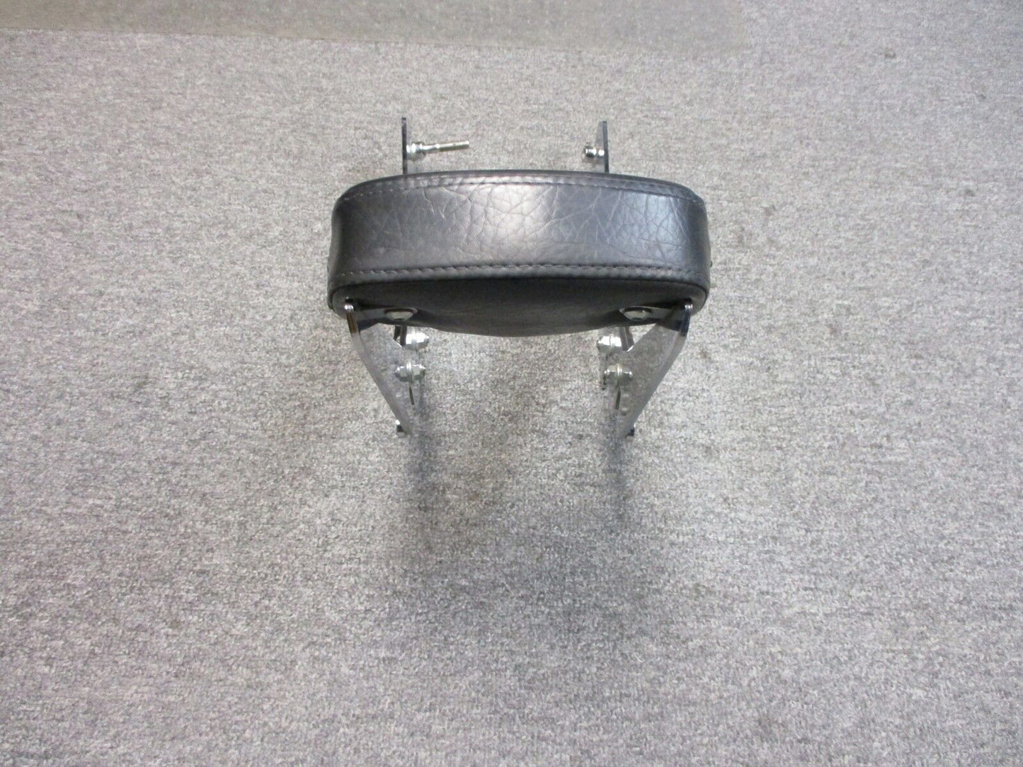 Chrome Back Rest-Fits Various Motorcycles - Harley-Metric Unsure of Fitment