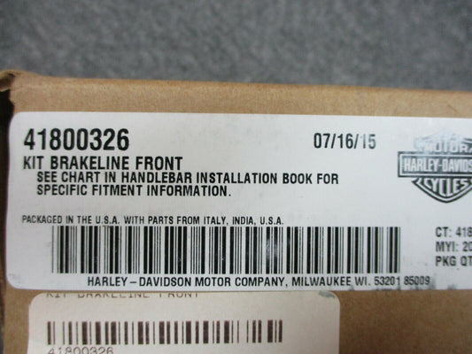 Harley Davidson OEM XG500, XG750 15 & Later Drag Bars Front Brake Line 41800326