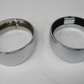 4.5" Pair Chrome Headlight Trim Ring Cover Visor
