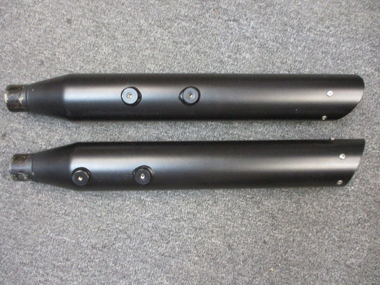 Harley Davidson OEM Black Stock FX Mufflers 64900468