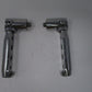 Chrome  STALLED Male Mount Foot Pegs PAIR Multi Fit