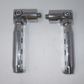 Chrome  STALLED Male Mount Foot Pegs PAIR Multi Fit