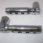 Chrome  STALLED Male Mount Foot Pegs PAIR Multi Fit