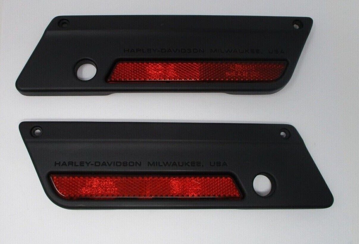 Harley Davidson OEM Saddlebag Face Plates 90601-93A, 90603-93A Black Denim