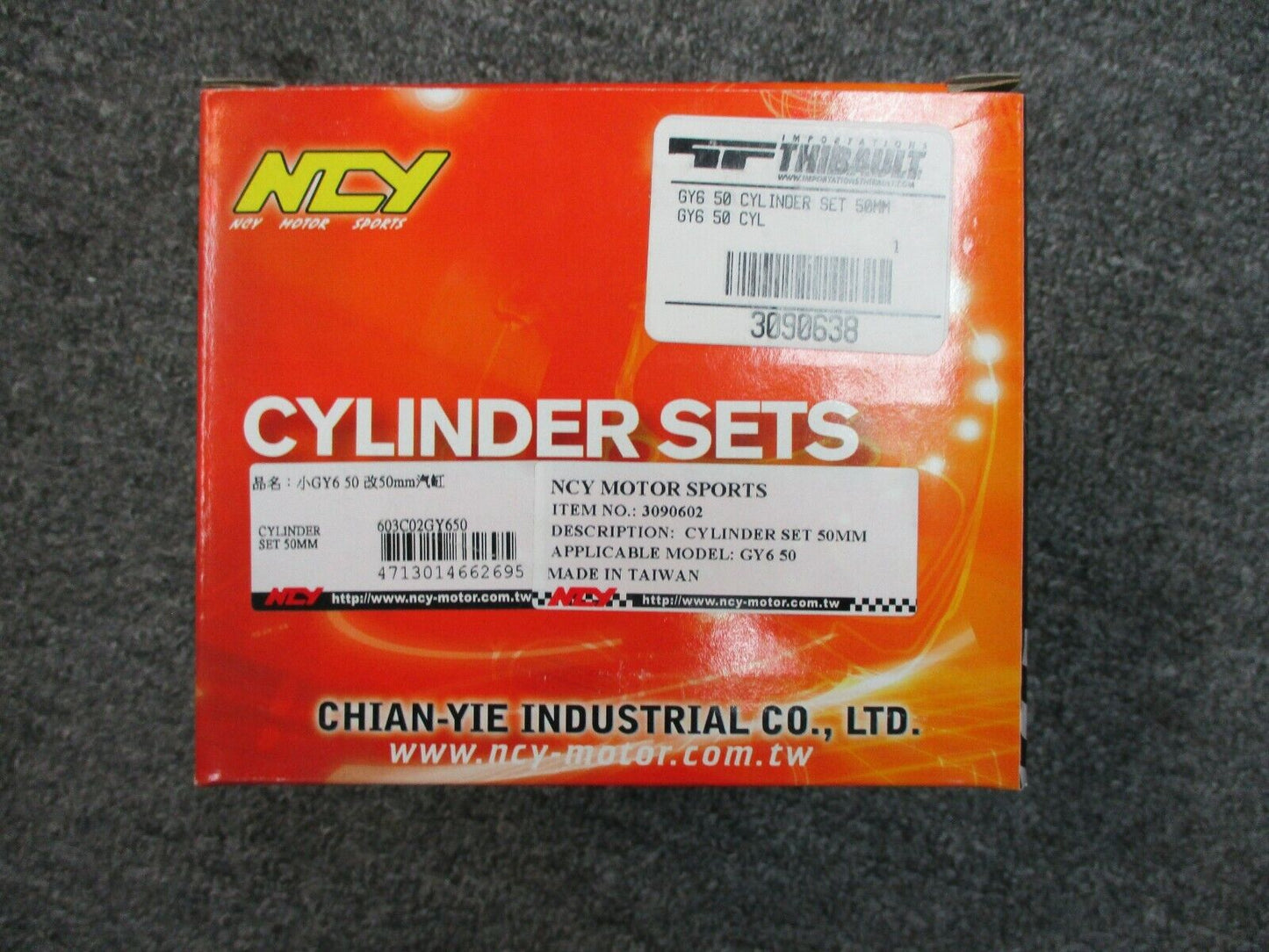 NCY Motor Co. 50 MM Cylinder Set for Scooters 3090638