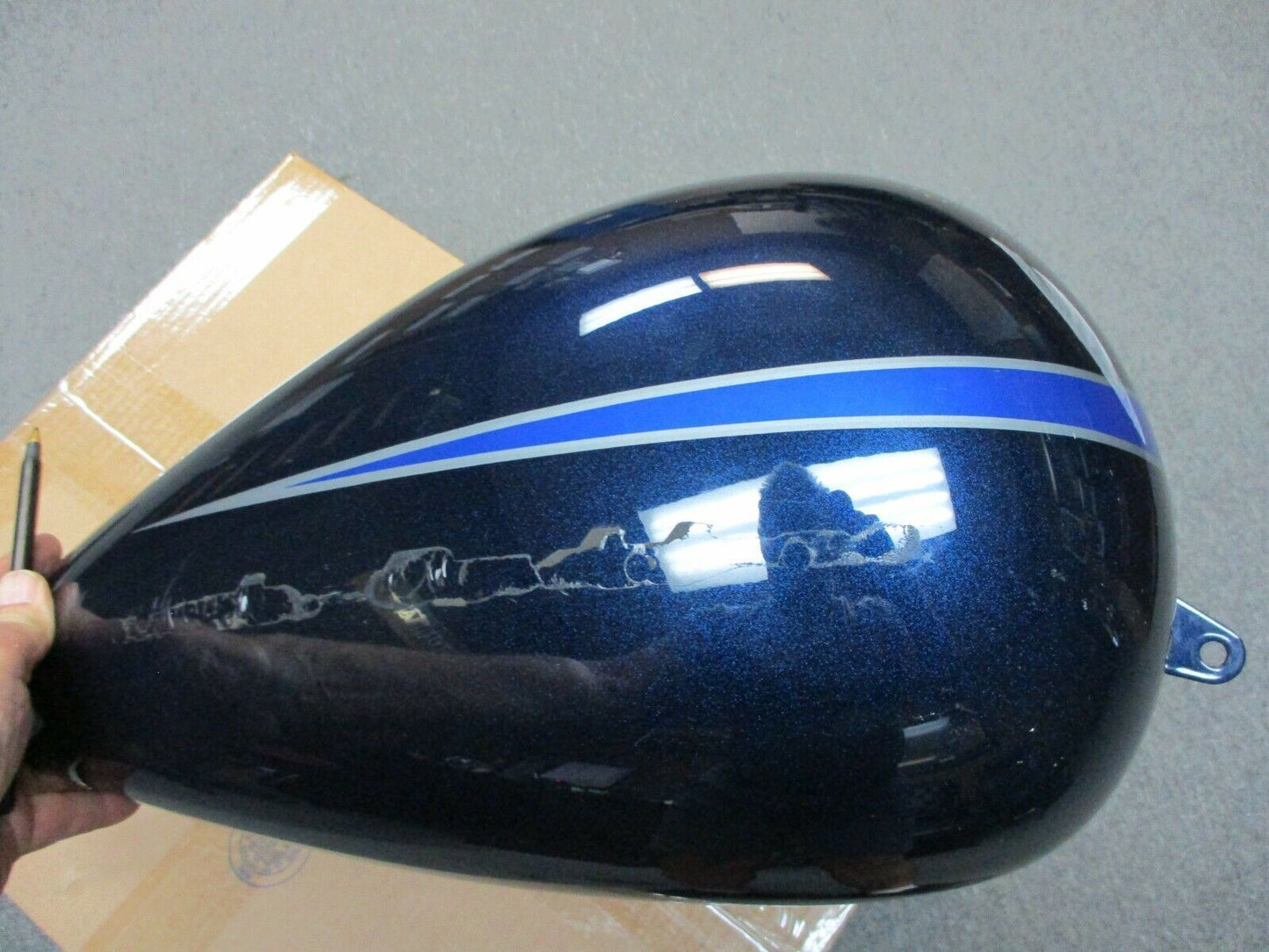 Harley Davidson OEM FLTR, FLHT FLHX Fuel Tank Dark Blue Pearl 61356-08CPS