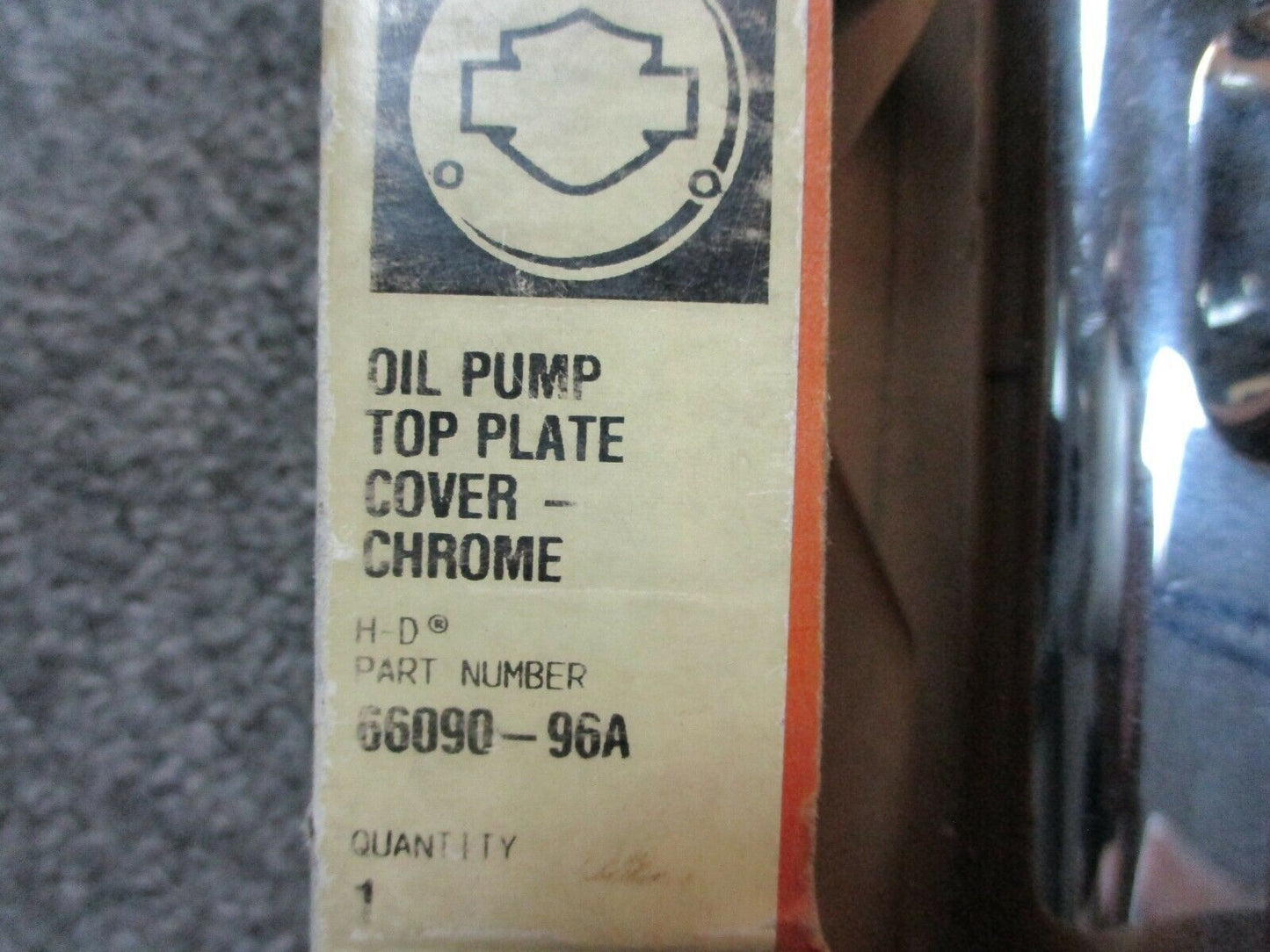 Harley Davidson OEM Chrome Oil Pump Top Plate FLHT/R/FLTR 66090-96A