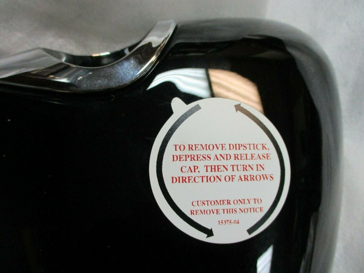 Harley Davidson OEM 66252-04 XL Sportster Right Side Oil Cover Gloss Black