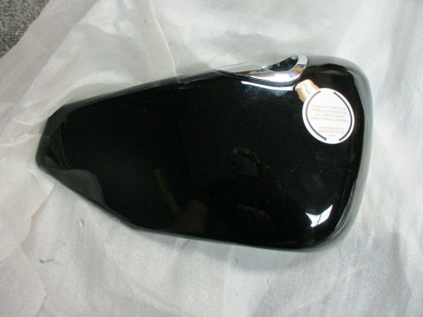 Harley Davidson OEM 66252-04 XL Sportster Right Side Oil Cover Gloss Black