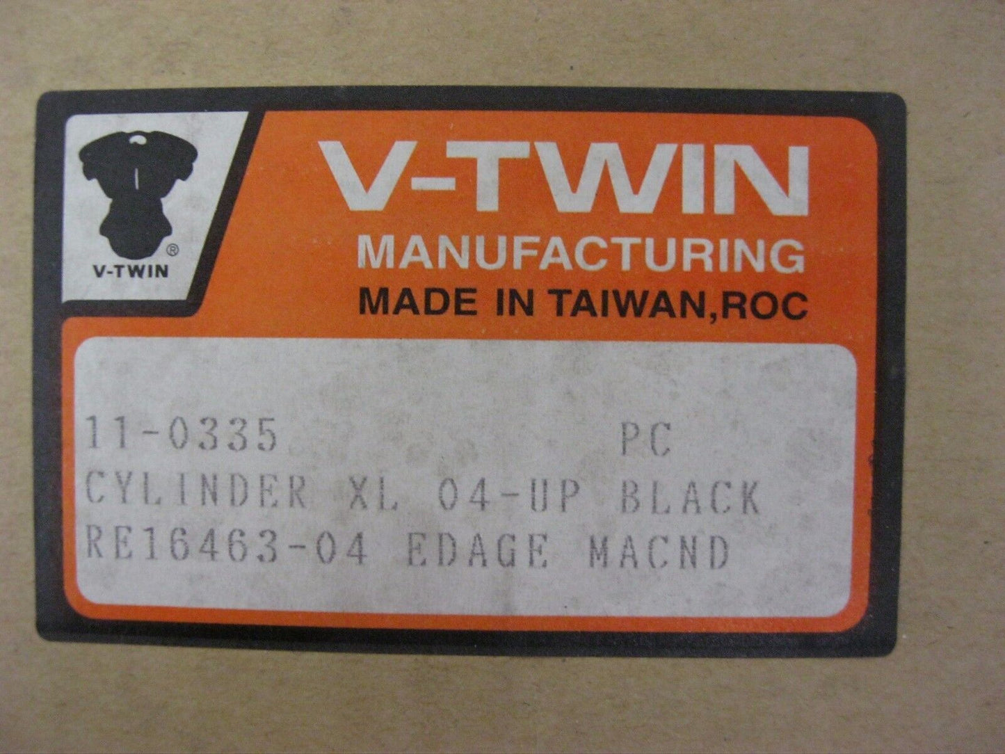 V-TWIN 11-0335 BLACK CYLINDER FOR HARLEY-DAVIDSON SPORTSTER XL 2004 & UP