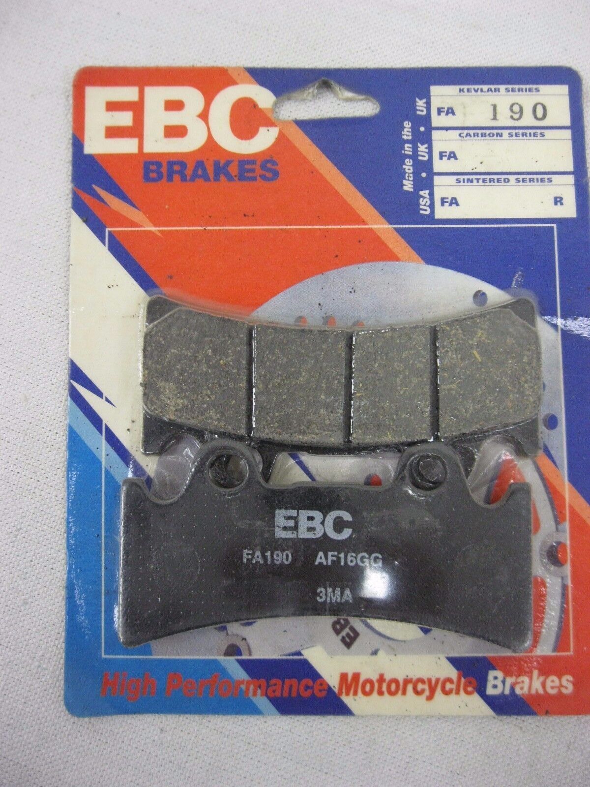 EBC YAMAHA TRIUMPH BRAKE PADS FA190