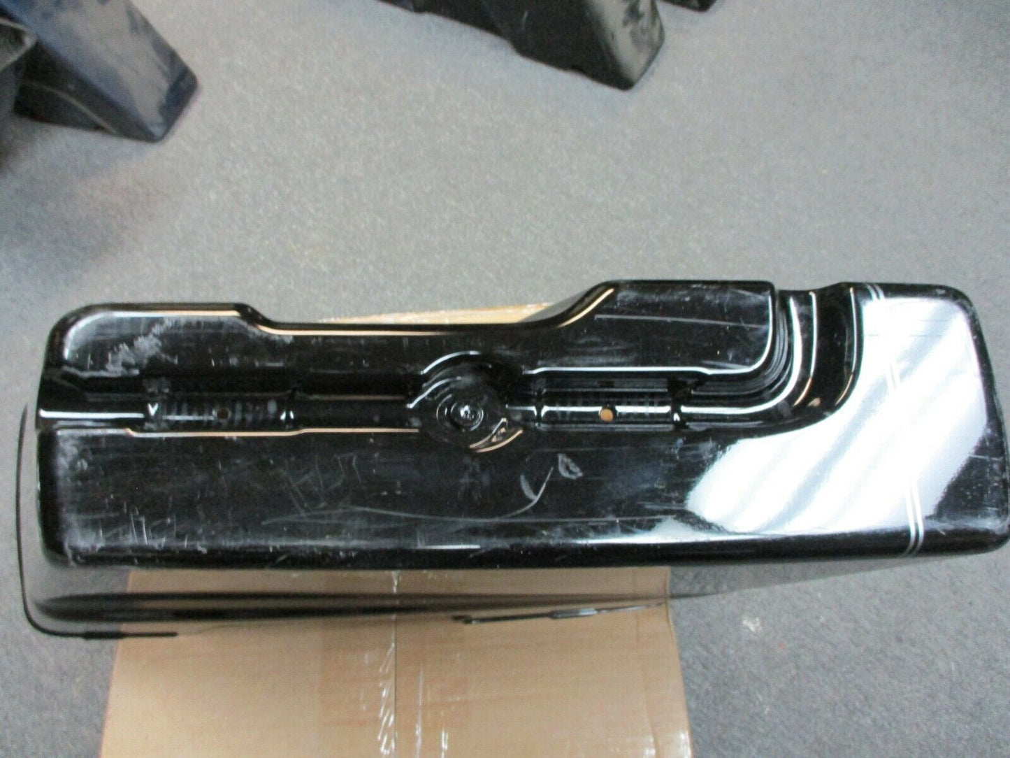 Harley Davidson OEM Right Saddlebag Vivid Black Silver Stripes Pre 14 79093-03B