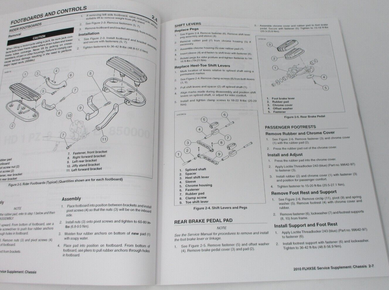 Harley-Davidson 2010 FLHXSE  Model Service Manual Supplement 99600-10