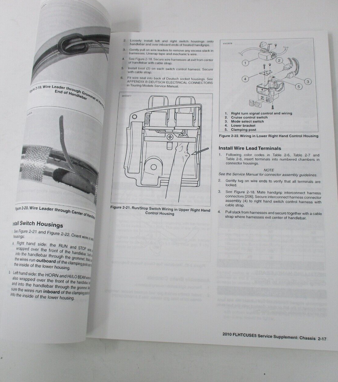 Harley-Davidson 2010 FLHTCUSE5  Model Service Manual Supplement 99500-10