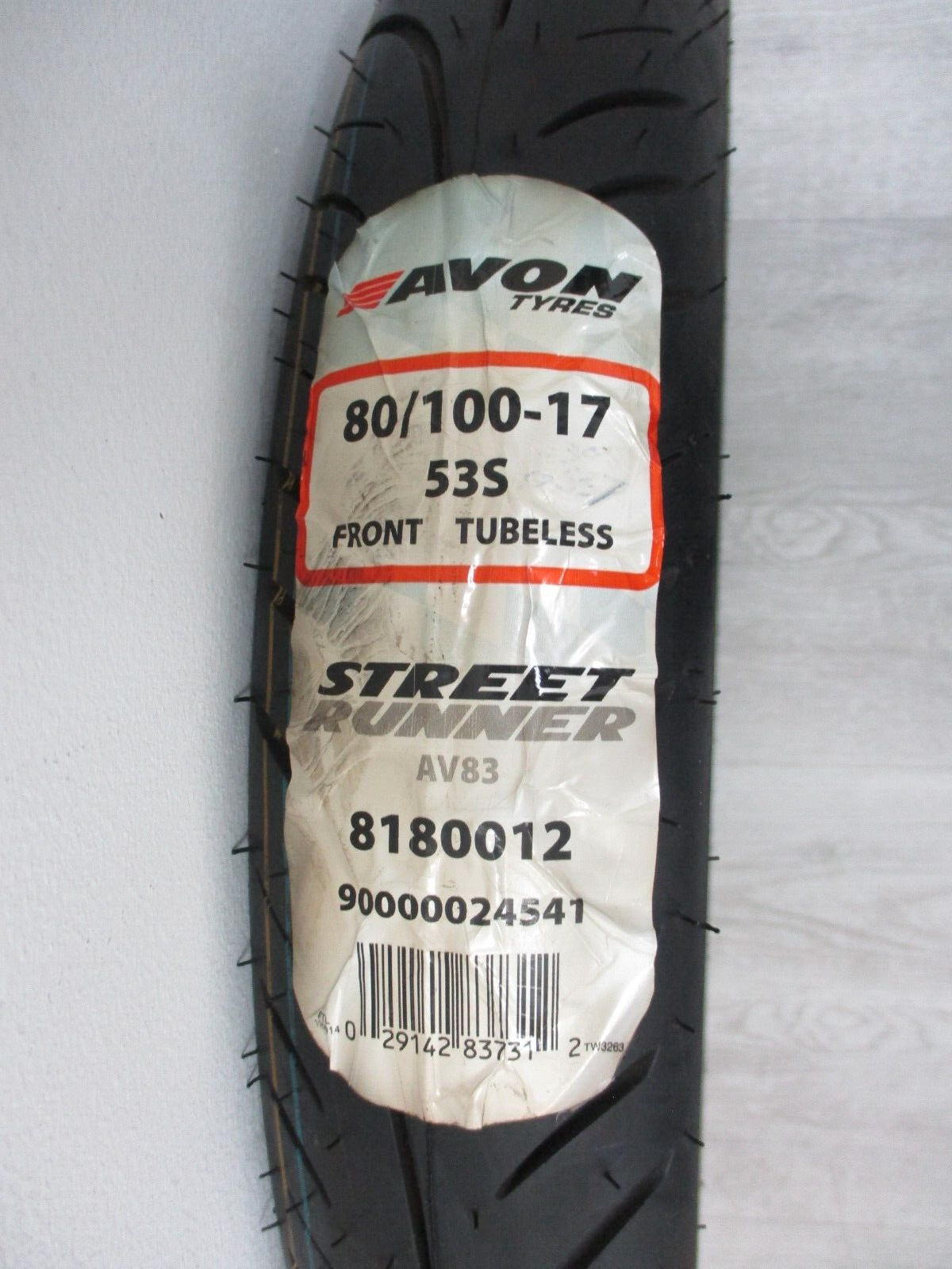 Avon Tyres Front Tire Street Runner  (80/100-17) 8180012 90000024541