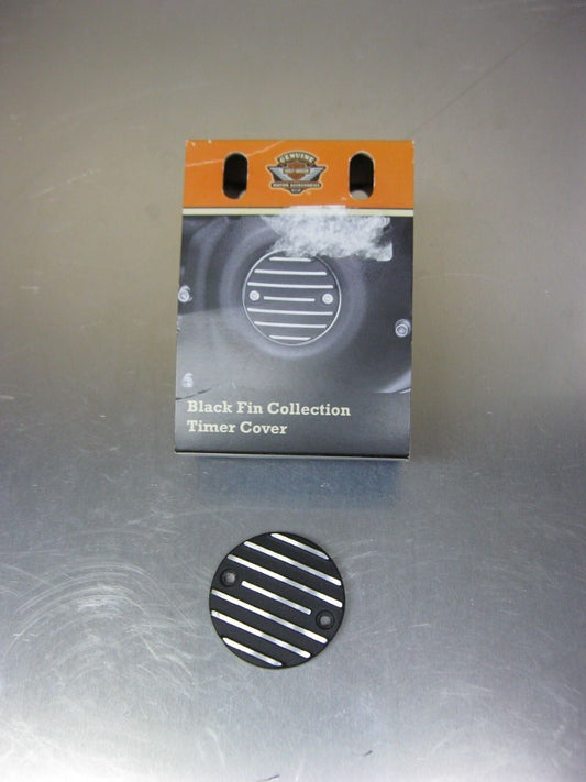 Harley Davidson OEM Black Fin Timer Cover 25600142